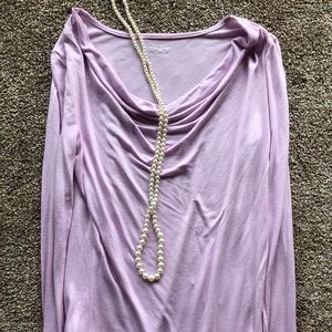 Ann Taylor Loft long sleeve pink shirt Size S